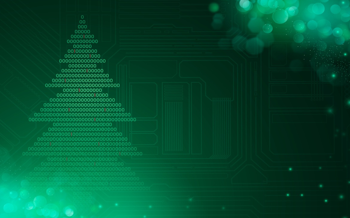 Ein technischer Weihnachtsbaum.