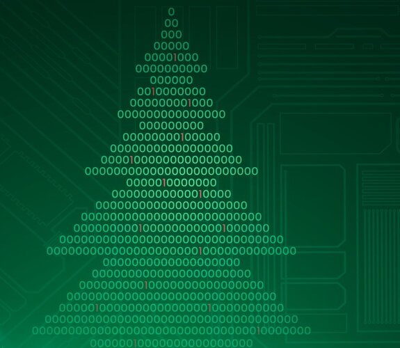 Ein technischer Weihnachtsbaum.